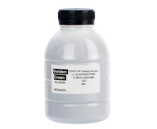 Купить Тонер HP универсальный флакон, 80 г GoldenGreen (TSM-HJ-202H-080) по лучшей цене