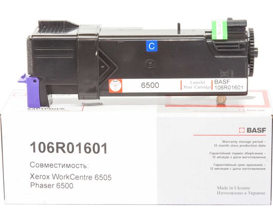 Купить Картридж тонерный BASF для Xerox Phaser 6500/WC6505 аналог 106R01601 Cyan (BASF-KT-106R01601) по лучшей цене