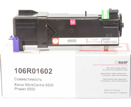 Купить Картридж тонерный BASF для Xerox Phaser 6500/WC6505 аналог 106R01602 Magenta (BASF-KT-106R01602) по лучшей цене