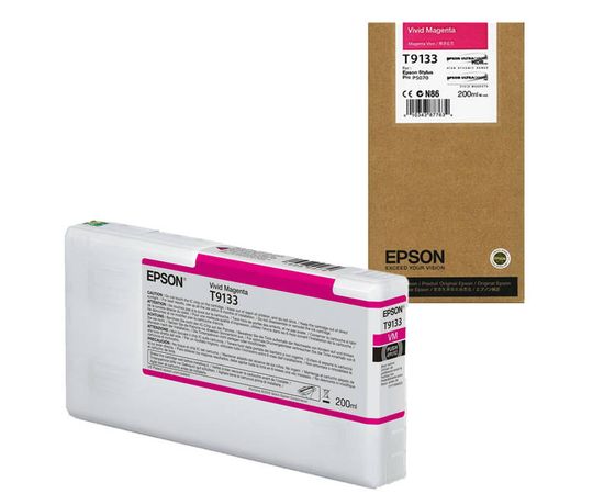 Купить Картридж Epson для SureColor SC-P5000/5000V Vivid Magenta (C13T913300) 200мл по лучшей цене