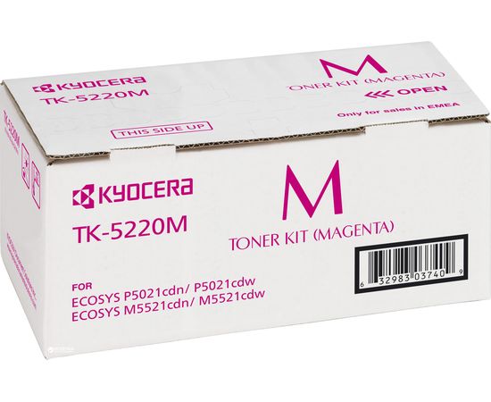 Купить Туба с тонером KYOCERA TK-5220M для M5521/P5021 1200 копий Magenta (1T02R9BNL1) по лучшей цене