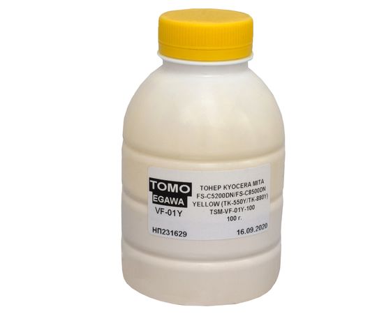 Купить Тонер Kyocera Mita FS-C5200DN флакон, 100 г, желтый Tomoegawa (TSM-VF-01Y-100) по лучшей цене