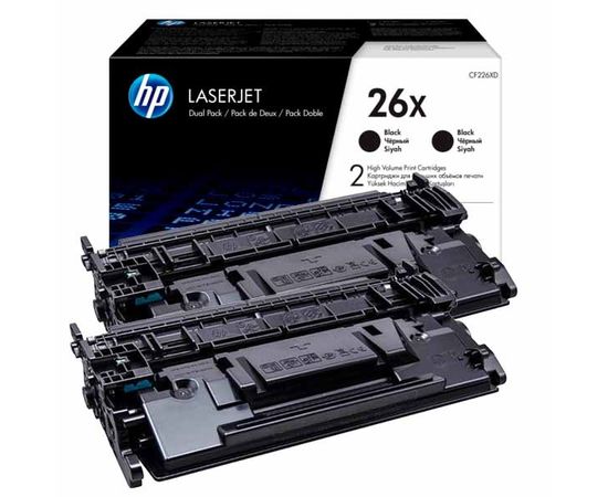Купить Картридж тонерный HP 26X для HP LJ Pro M402d/M402dn/M402n/M426dw 2x9000 копий Black (CF226XD) Двойная упаковка по лучшей цене