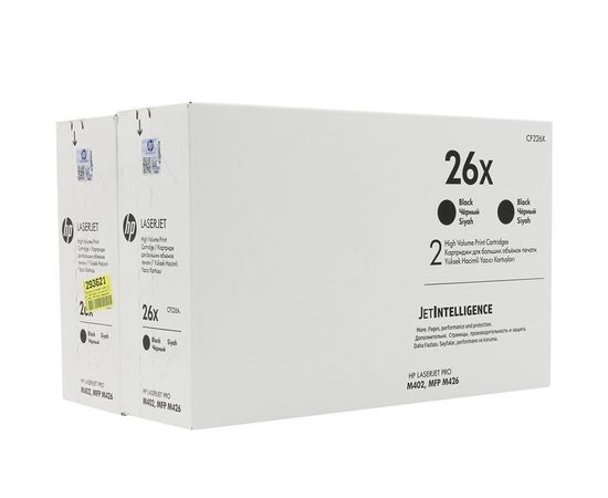Купить Картридж тонерный HP 26X для HP LJ Pro M402d/M402dn/M402n/M426dw 2x9000 копий Black (CF226XD) Двойная упаковка по лучшей цене