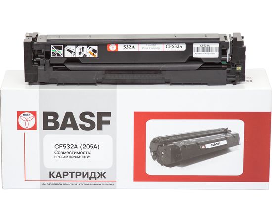 Купить Картридж тонерный BASF для LJ M180n/M181fw аналог CF532A Yellow (BASF-KT-CF532A) по лучшей цене