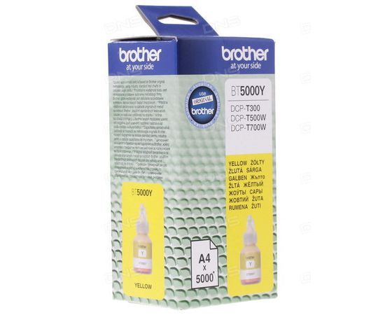 Купить Контейнер с чернилами Brother для DCP-T300/DCP-T500W/DCP-T700W Yellow (BT5000Y) по лучшей цене