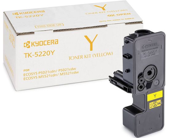 Купить Туба с тонером KYOCERA TK-5220Y для M5521/P5021 1200 копий Yellow (1T02R9ANL1) по лучшей цене