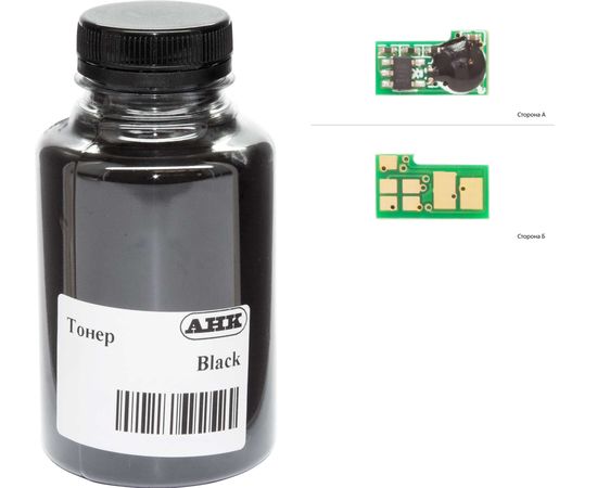Купить Тонер+чип АНК для HP LJ M402/426 ( тонер АНК, чип АНК) бутль 100г Black (3203016) по лучшей цене