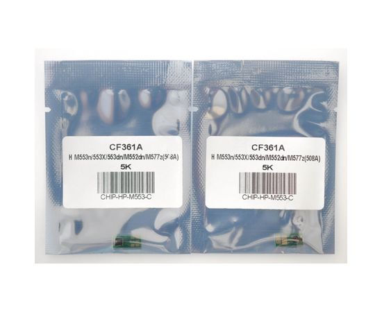 Купить Чип HP CLJ M553, CF361A 5K, голубой Everprint (CHIP-HP-M553-C) по лучшей цене
