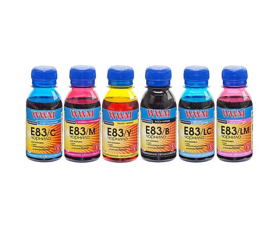 Купить Комплект чернил WWM для Epson T50/P50/PX660 Водорастворимые 6х100г B/C/M/Y/LC/LM (E83SET-2) по лучшей цене
