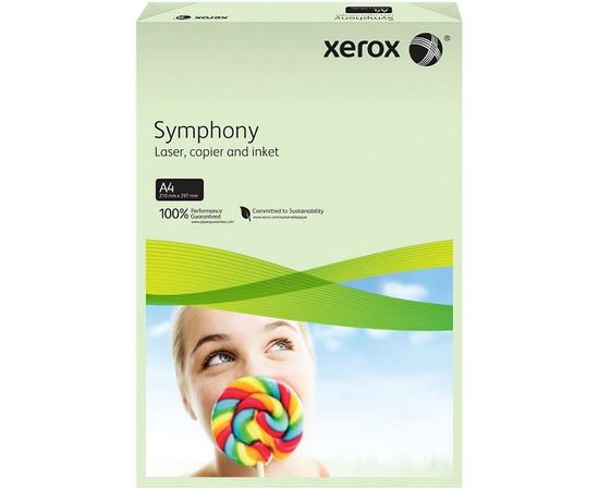 Купить Бумага офисная Xerox SYMPHONY Pastel Green 80г/м кв, A4, 500л (003R93965) цветная по лучшей цене