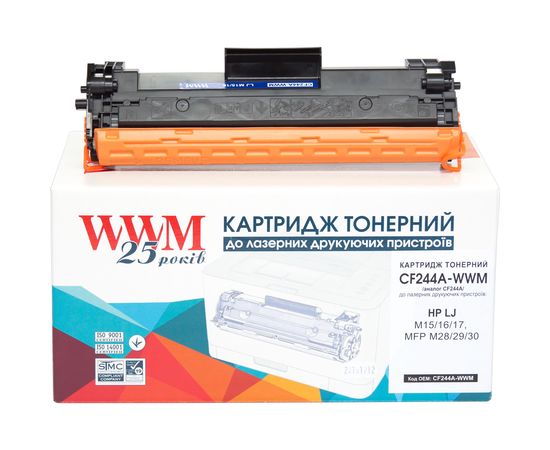 Купить Картридж тонерный WWM для HP LJ M15/16/17, MFP M28/29/30 аналог CF244A Black (CF244A-WWM) по лучшей цене