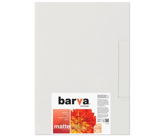 Купить Бумага матовая 105 г/м2, A3, 60 л Everyday Barva (IP-AE105-315) по лучшей цене
