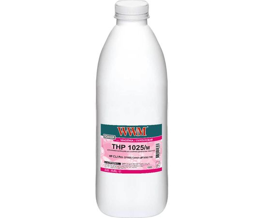 Купить Тонер WWM для HP CLJ CP1025/Canon LBP 5050/7100 бутль 1000г Magenta (HP1025M-1) по лучшей цене