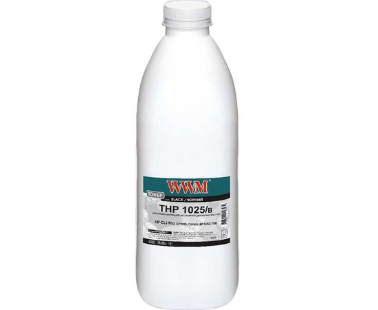Купить Тонер WWM для HP CLJ CP1025/Canon LBP 5050/7100 бутль 1000г Black (HP1025B-1) по лучшей цене