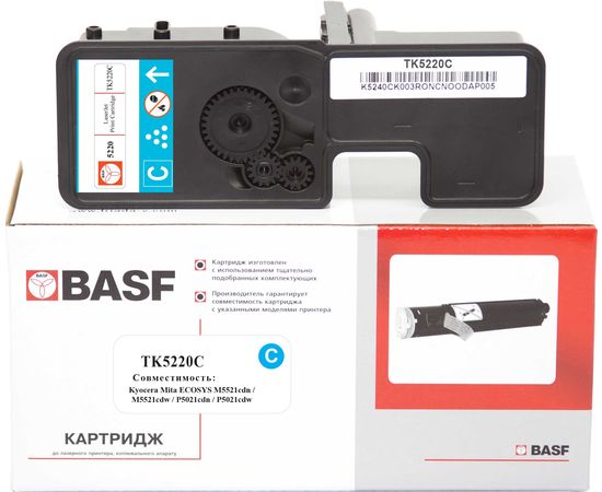 Купить Картридж тонерный BASF для KYOCERA M5521/P5021, TK-5220C аналог 1T02R9CNL1 Cyan (BASF-KT-1T02R9CNL1) по лучшей цене