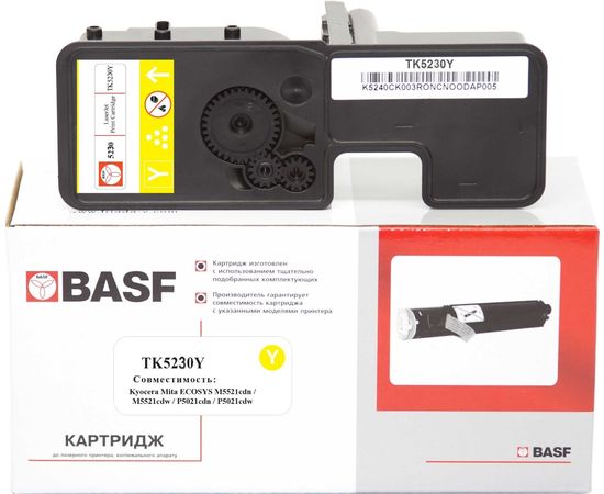 Купить Картридж тонерный BASF для KYOCERA M5521/P5021, TK-5230Y аналог 1T02R9ANL0 Yellow (BASF-KT-1T02R9ANL0) по лучшей цене