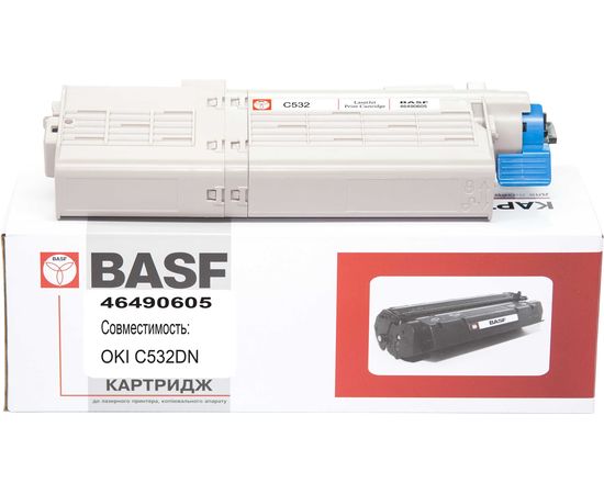 Купить Картридж тонерный BASF для OKI C532/542, MC563/573 аналог 46490605 Yellow (BASF-KT-46490605) по лучшей цене