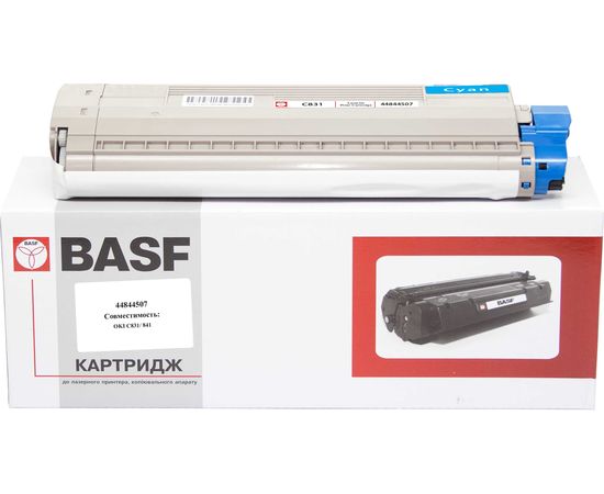 Купить Картридж тонерный BASF для OKI C831/841 аналог 44844507 Cyan (BASF-KT-44844507) по лучшей цене