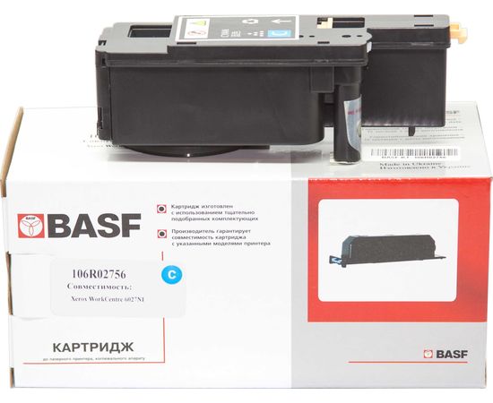 Купить Картридж тонерный BASF для Xerox Phaser 6020/6022/WC6025/6027 аналог 106R02756 Cyan (BASF-KT-106R02756) по лучшей цене