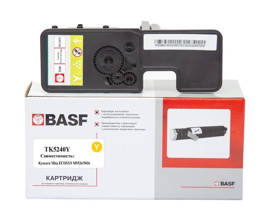 Купить Туба с тонером BASF для KYOCERA M5526cdn/M5526cdw, TK-5240Y аналог 1T02R7ANL0 Yellow (BASF-KT-1T02R7ANL0) по лучшей цене