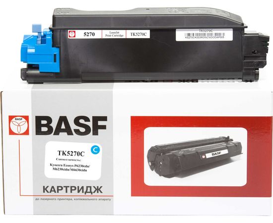 Купить Туба с тонером BASF для KYOCERA P6230/M6230/M6630, TK-5270C аналог 1T02TVCNL0 Cyan (BASF-KT-1T02TVCNL0) по лучшей цене