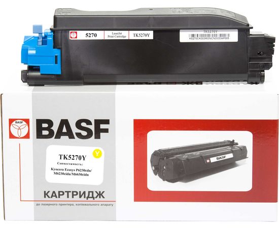 Купить Туба с тонером BASF для KYOCERA P6230/M6230/M6630, TK-5270Y аналог 1T02TVANL0 Yellow (BASF-KT-1T02TVANL0) по лучшей цене
