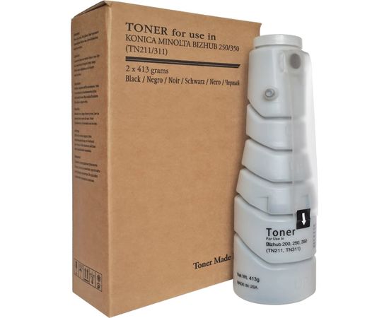 Купить Туба с тонером TOMOEGAWA для Konica Minolta Bizhub 222/250/282/350/362 аналог TN-211/311 Black (PM326M.413) по лучшей цене
