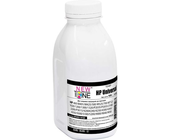 Купить Тонер NewTone для HP LJ универсальный бутль 120г Black (HPUNIV-N120) по лучшей цене