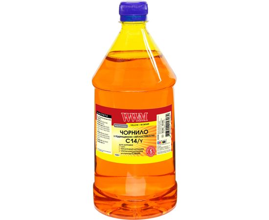 Купить Чернила WWM для Canon CLI-451/CLI-470Y 1000г Yellow Водорастворимые (C14/Y-4) светостойкие по лучшей цене