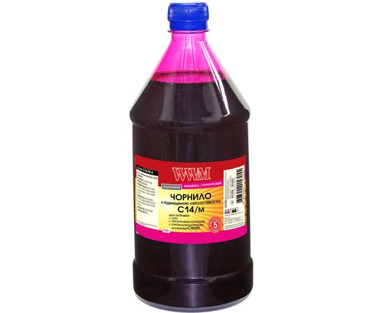 Купить Чернила WWM для Canon CLI-451M/CLI-471M 1000г Magenta Водорастворимые (C14/M-4) светостойкие по лучшей цене