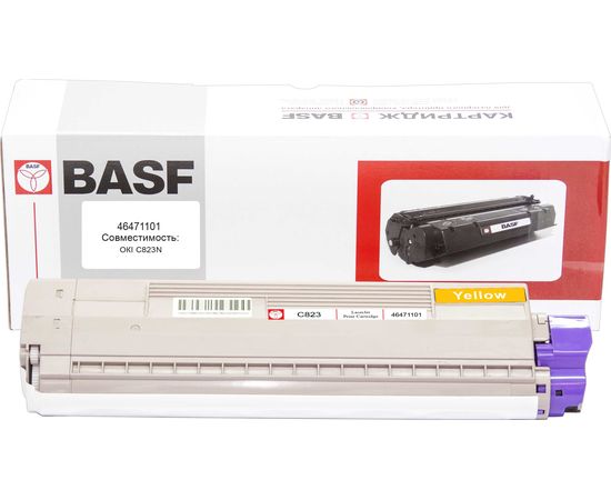 Купить Картридж тонерный BASF для OKI C823/833/843dn аналог 46471101 Yellow (BASF-KT-46471101) по лучшей цене