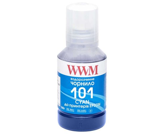 Купить Чернила WWM 101 для Epson L4150/4160 140г Cyan (E101C) по лучшей цене
