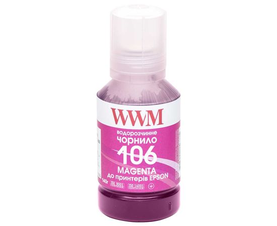 Купить Чернила WWM 106 для Epson L7160/7180 140г Magenta (E106M) по лучшей цене