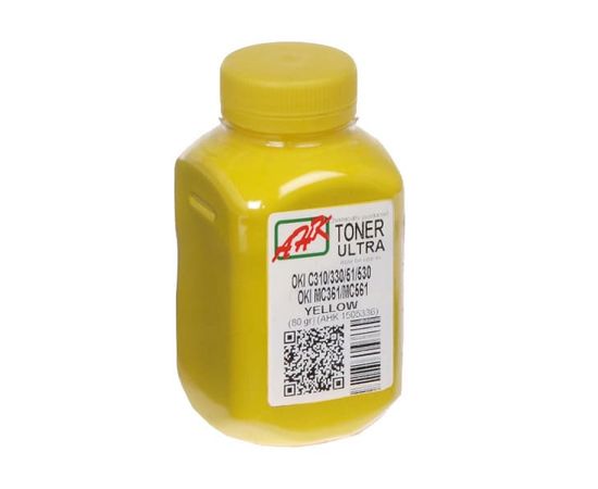 Купить Тонер АНК для OKI C310/330/510/530 бутль 80г Yellow (1505336) ULTRA COLOR по лучшей цене