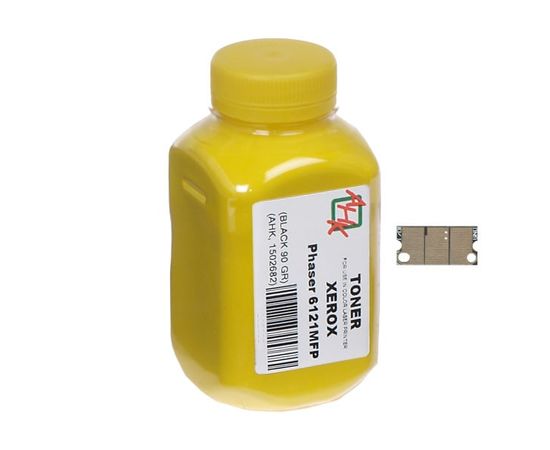 Купить Тонер+чип АНК для Xerox Phaser 6121MFP ( тонер АНК, чип АНК) бутль 90г Yellow (1502689) по лучшей цене