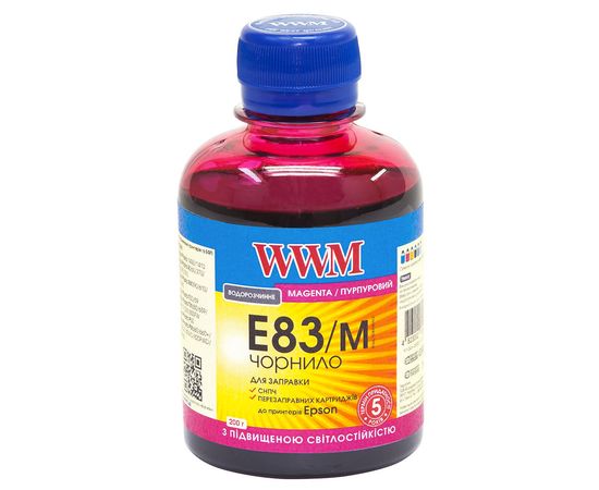 Купить Чернила WWM для Epson Stylus Photo T50/P50/PX660 200г Magenta Водорастворимые (E83/M) светостойкие по лучшей цене