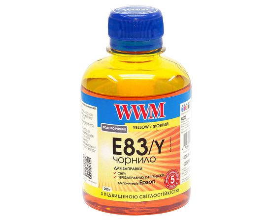 Купить Чернила WWM для Epson Stylus Photo T50/P50/PX660 200г Yellow Водорастворимые (E83/Y) светостойкие по лучшей цене