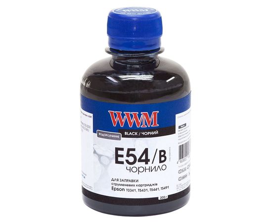 Купить Чернила WWM для Epson Stylus Pro 7600/9600 200г Black Водорастворимые (E54/B) по лучшей цене
