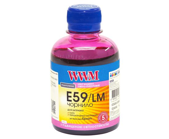 Купить Чернила WWM для Epson Stylus Pro 7890/9890 200г Light Magenta Водорастворимые (E59/LM) светостойкие по лучшей цене