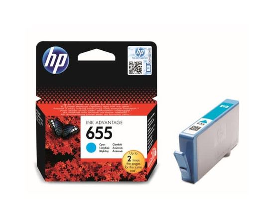 Купить Картридж HP для DJ Ink Advantage 3525/4615/4625 HP 655 Cyan (CZ110AE) по лучшей цене