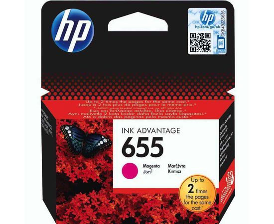 Купить Картридж HP для DJ Ink Advantage 3525/4615/4625 HP 655 Magenta (CZ111AE) по лучшей цене