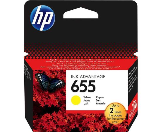 Купить Картридж HP для DJ Ink Advantage 3525/4615/4625 HP 655 Yellow (CZ112AE) по лучшей цене