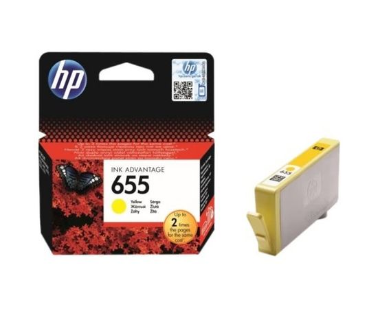 Купить Картридж HP для DJ Ink Advantage 3525/4615/4625 HP 655 Yellow (CZ112AE) по лучшей цене