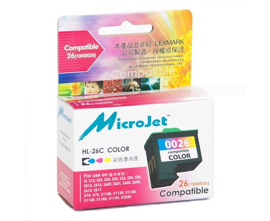 Купить Картридж MicroJet для Lexmark CJ Z13/23/33 аналог №26 ( 10N0026) Color (HL-26C) по лучшей цене