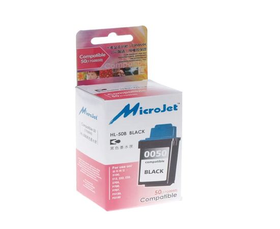 Купить Картридж MicroJet для Lexmark CJ Z12/Z22/Z32 аналог №50 ( 17G0050) Black (HL-50B) по лучшей цене
