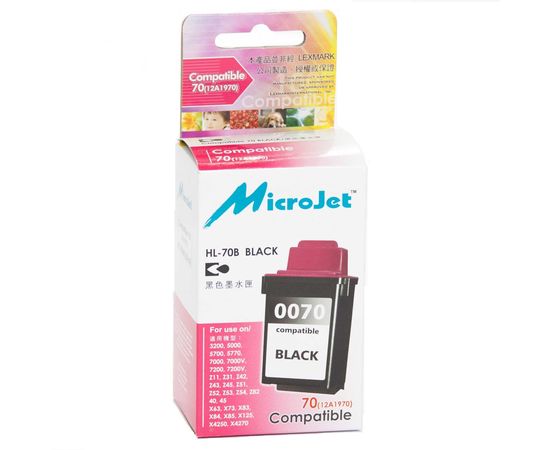 Купить Картридж MicroJet для Lexmark CJ Z11/3200/7000 аналог №70 ( 80D2957) Black (HL-70B) по лучшей цене