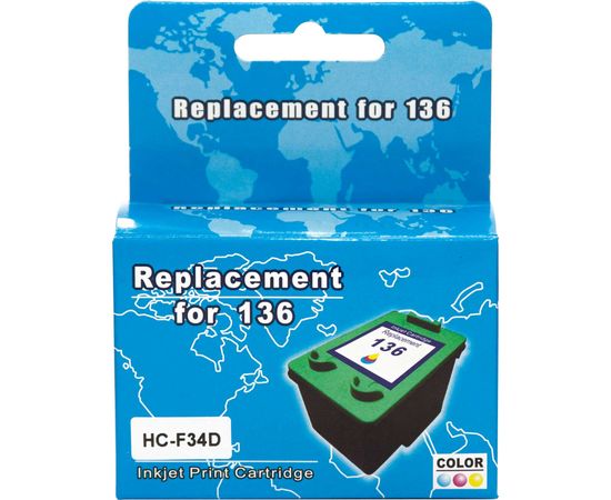 Купить Картридж MicroJet для HP PSC 1513 аналог HP №136 ( C9361HE) Color (HC-F34D) по лучшей цене
