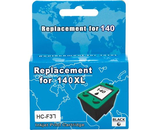 Купить Картридж MicroJet для HP Officejet J5783/J6483 аналог HP №140XL ( CB336HE) Black (HC-F37L) повышенной емкости по лучшей цене