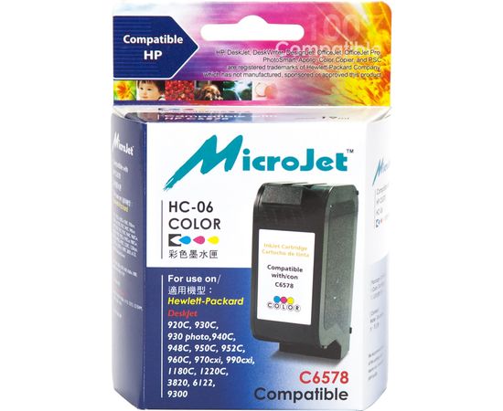 Купить Картридж MicroJet для HP DJ 720/890/1120 аналог HP №23 ( C1823D) Color (HC-C06) по лучшей цене